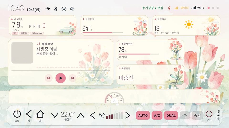 꽃정원 대시보드