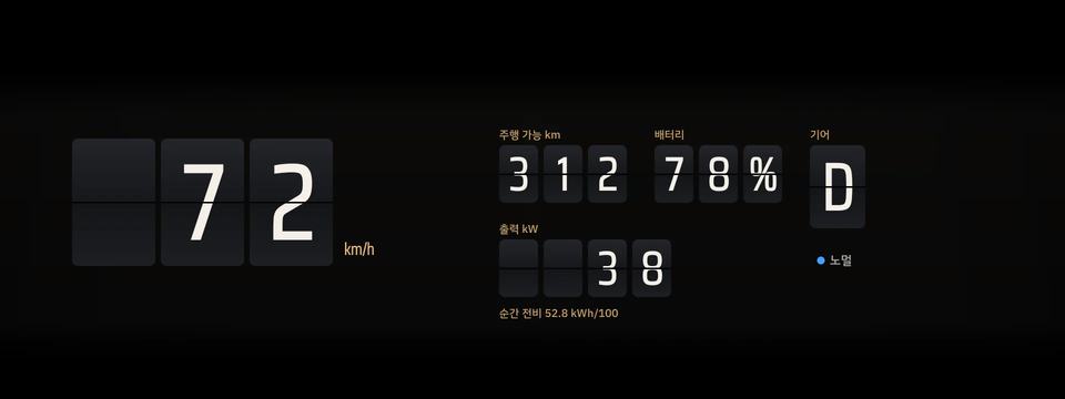 플립 보드 계기판